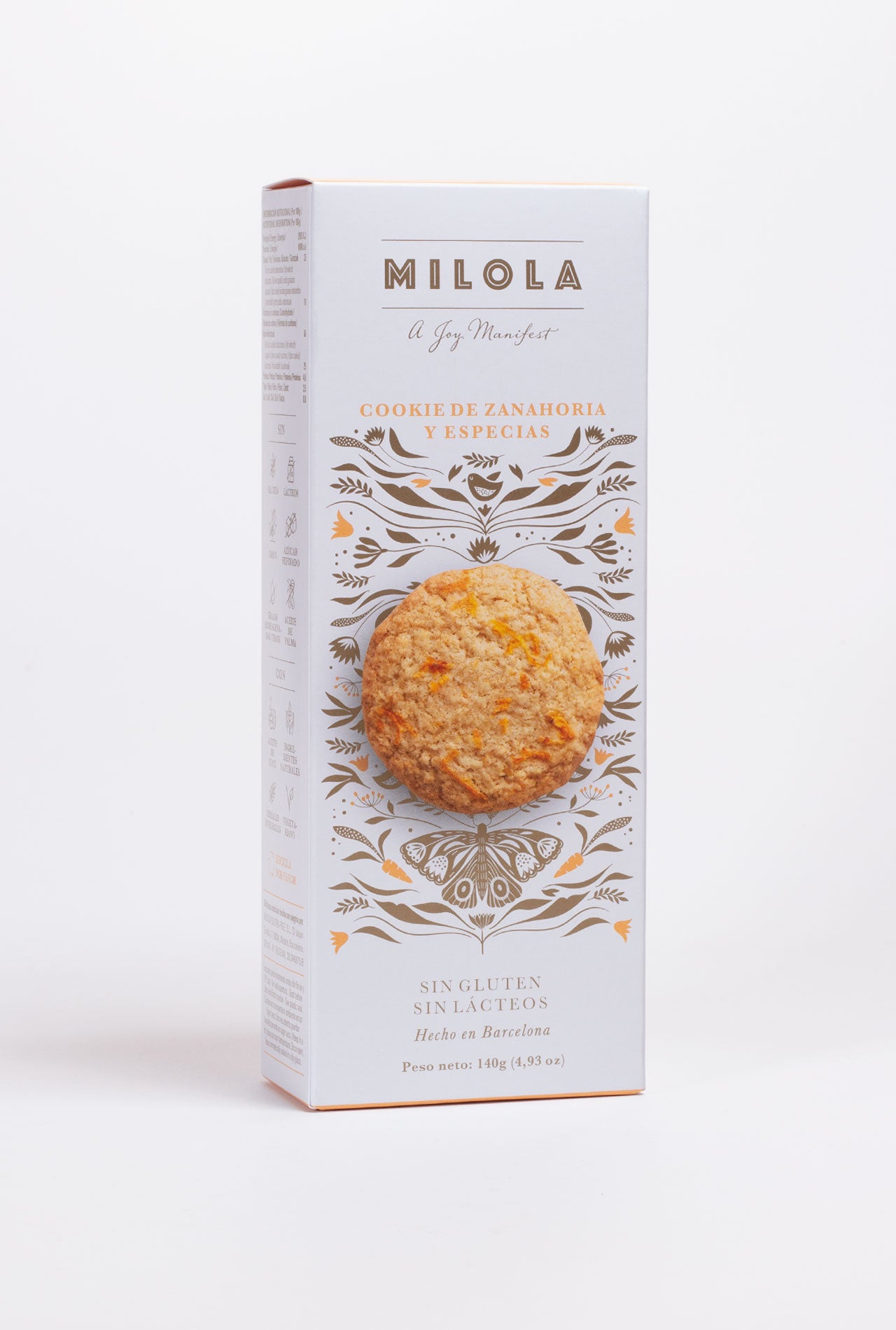 Galletas MILOLA Zanahoria especiada 140g
